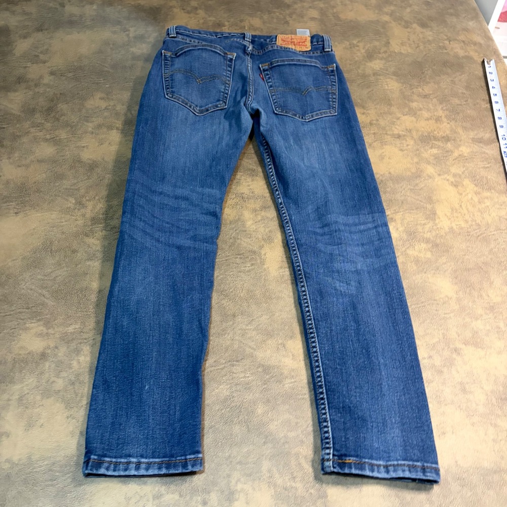 Levi 512 Slim Taper Jeans Mens 30x30 Blue Medium Wash Denim 1285